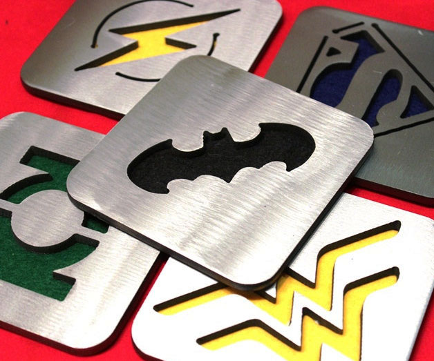 Justice League Steel Coaster Set 1