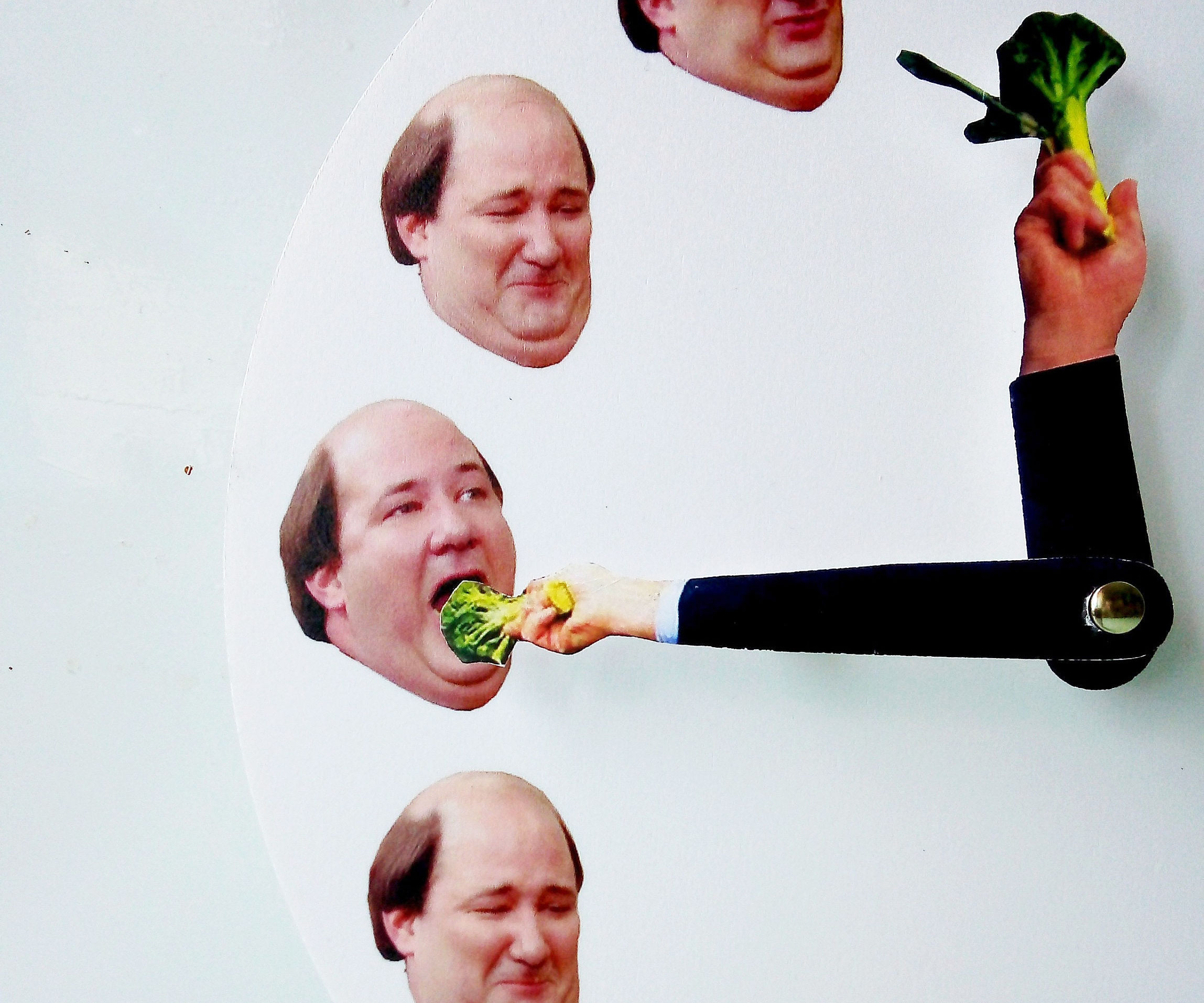 Kevin Eating Broccoli Wall Clock