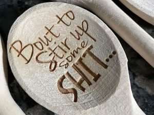 Laser Engraved Funny Wooden Spoons | Million Dollar Gift Ideas