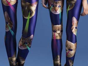 Laser Space Cat Leggings | Million Dollar Gift Ideas