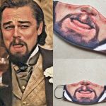 Leo Dicaprio Laughing Meme Face Mask 2
