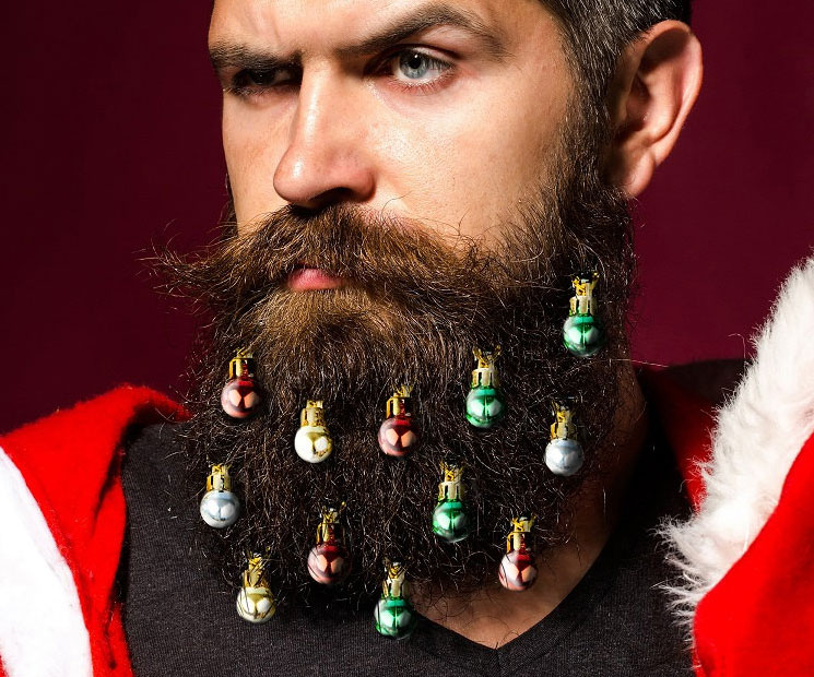 Light Up Beard Christmas Ornaments 1