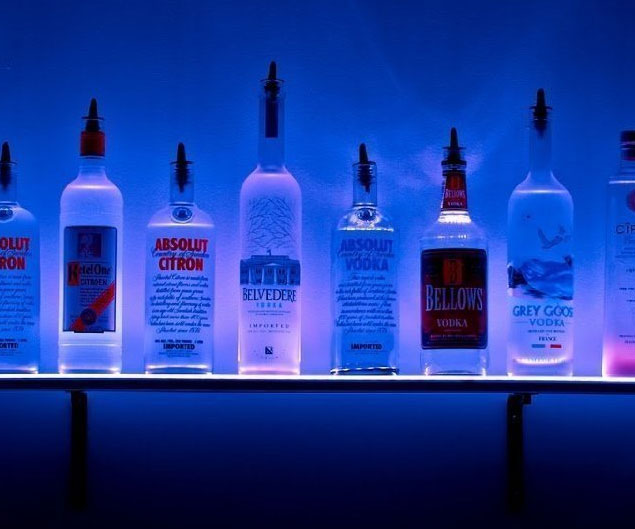 Light Up Liquor Shelf 1