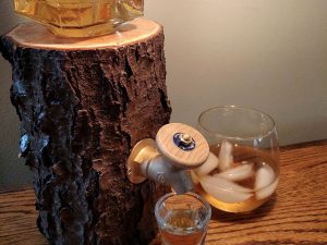 Log Shaped Liquor Dispenser | Million Dollar Gift Ideas