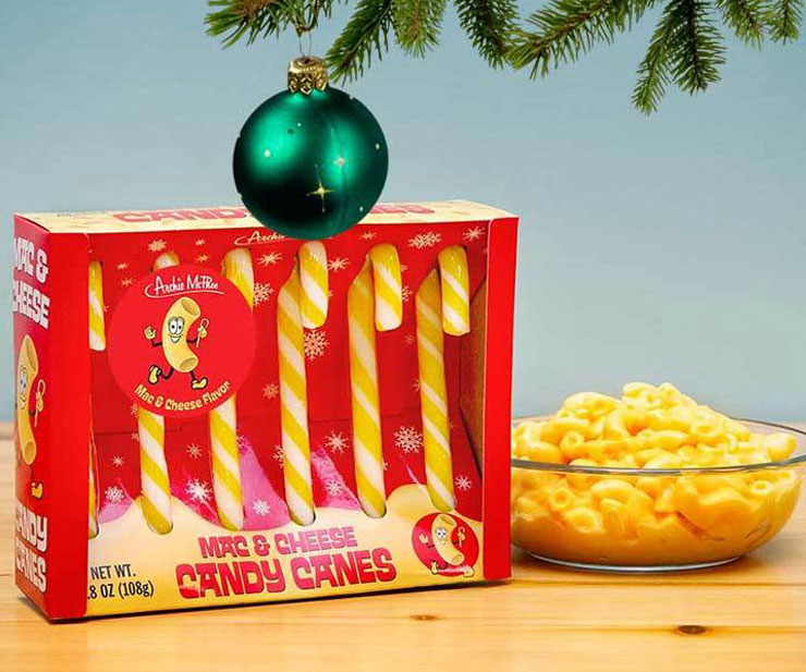 Mac & Cheese Flavored Candy Canes