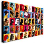 Marvel Characters Collage Painting 2