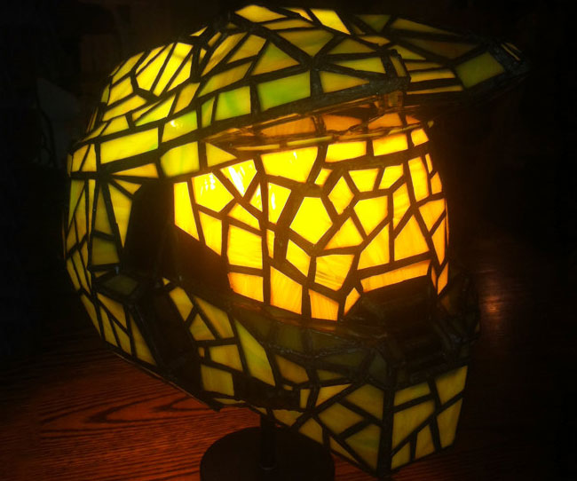 Master Chief Stained Glass Lamp