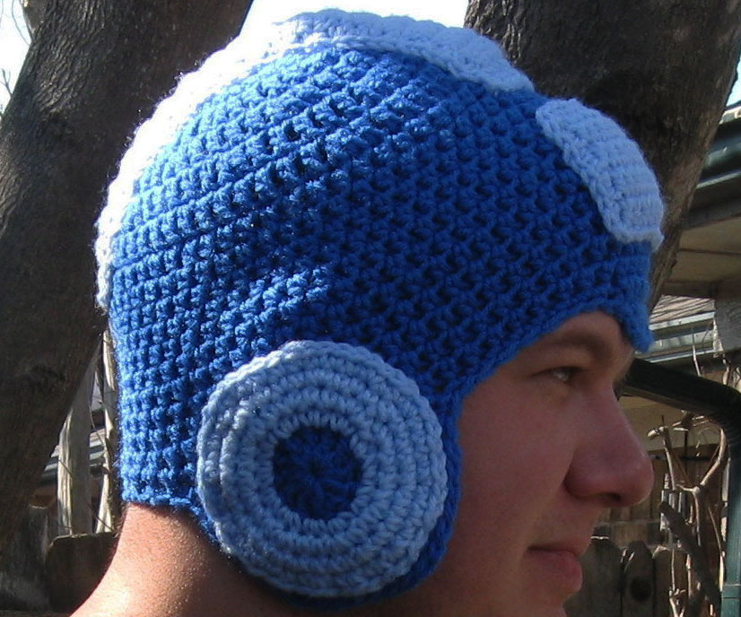 Mega Man Crochet Beanie 1