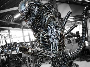 Metal Alien Sculpture | Million Dollar Gift Ideas