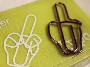 Middle Finger Paperclips | Million Dollar Gift Ideas