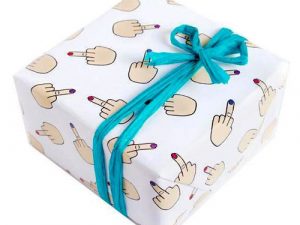 Middle Finger Wrapping Paper | Million Dollar Gift Ideas