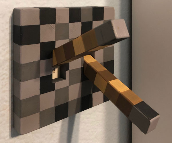 Minecraft Lever Lightswitch Cover