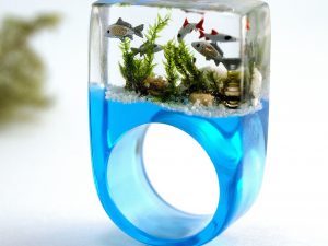 Miniature Aquarium Ring | Million Dollar Gift Ideas