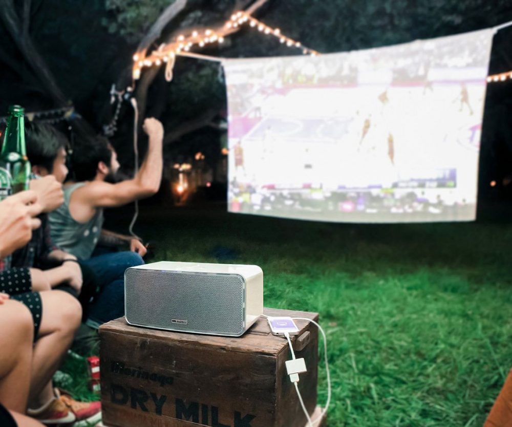 Mobile Cordless Boombox Projector 1