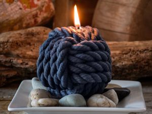 Monkey’s Fist Beeswax Rope Candle | Million Dollar Gift Ideas