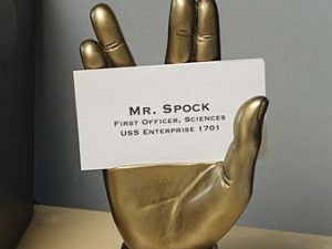 Mr. Spock Business Card Holder | Million Dollar Gift Ideas