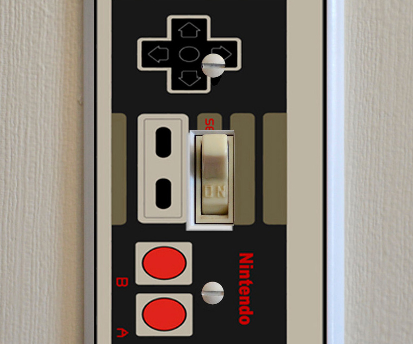 NES Controller Light Switch Plate