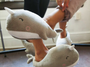 Narwhal Heated Slippers 1