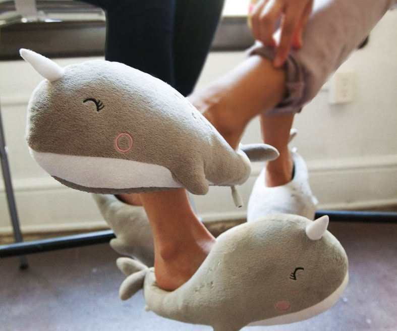 Narwhal Heated Slippers 1