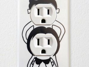 Naughty Outlet Cover Decal | Million Dollar Gift Ideas