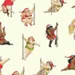 Naughty Pole Dancer Wrapping Paper 1