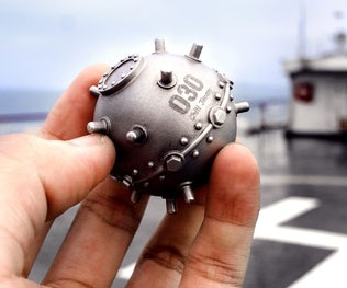 Naval Mine Stainless Steel Ice Cube 1