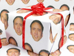Nicolas Cage Gift Wrapping Paper | Million Dollar Gift Ideas
