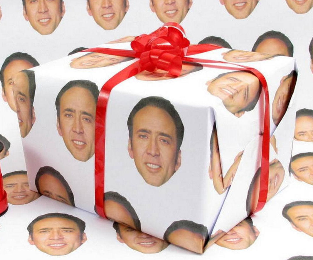 Nicolas Cage Gift Wrapping Paper