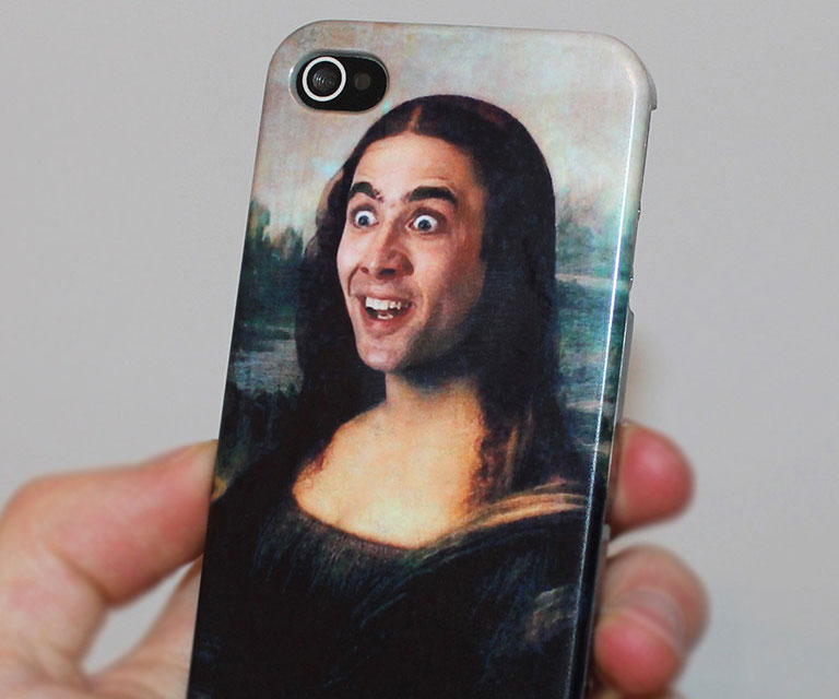 Nicolas Cage Mona Lisa Iphone Case 1