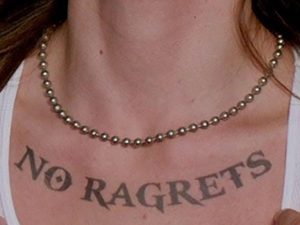 No Ragrets Temporary Tattoo | Million Dollar Gift Ideas