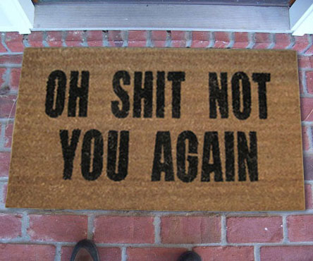 Not You Again Doormat