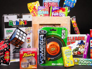 Old School Toys And Candy Crate | Million Dollar Gift Ideas