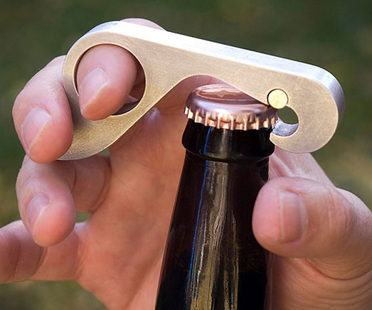 One Handed Beer Bottle Opener
