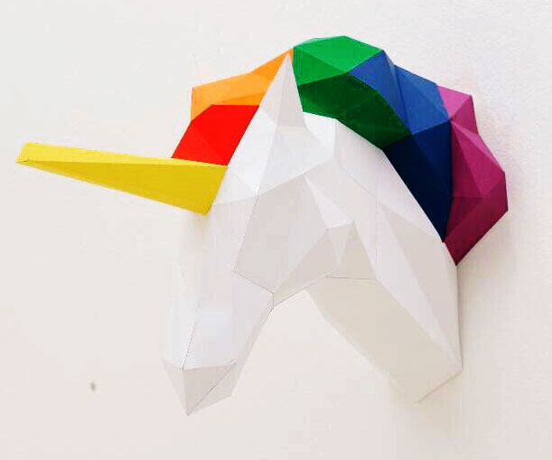 Papercraft Unicorn Head