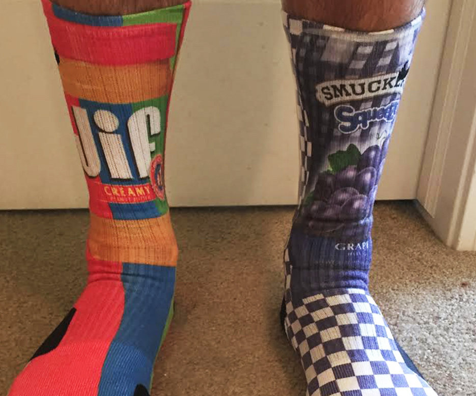 Peanut Butter And Jelly Socks