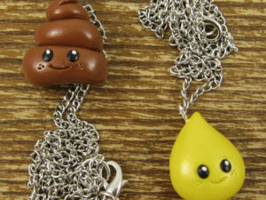 Pee And Poop Emoji Bff Necklaces 1