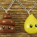Pee And Poop Emoji BFF Necklaces