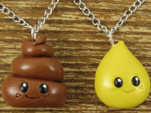 Pee And Poop Emoji BFF Necklaces | Million Dollar Gift Ideas