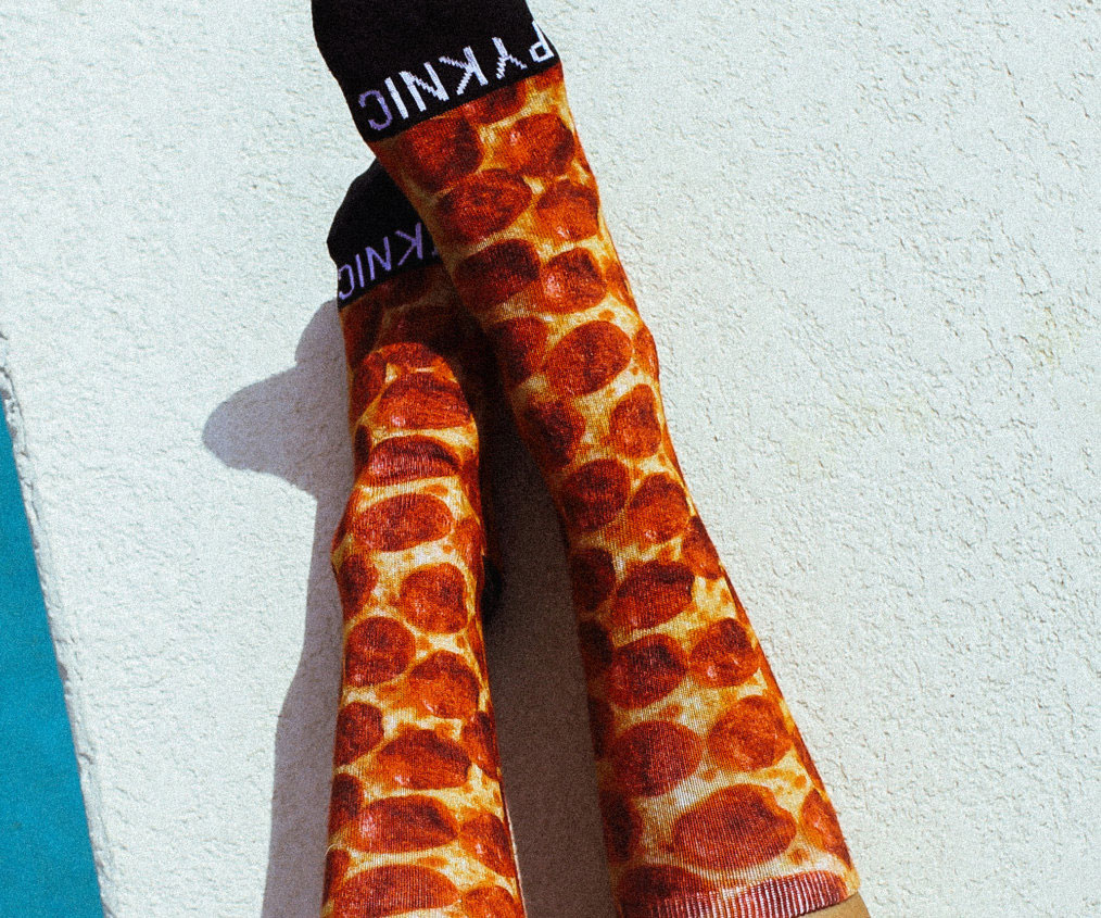 Pepperoni Pizza Socks 1