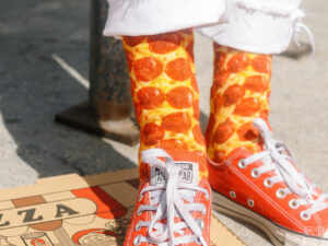 Pepperoni Pizza Socks | Million Dollar Gift Ideas