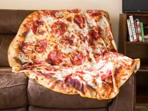 Pepperoni Pizza Throw Blanket | Million Dollar Gift Ideas