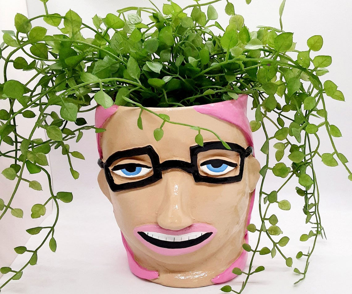 Personalized Face Plant Pots 1