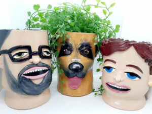 Personalized Face Plant Pots | Million Dollar Gift Ideas