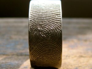 Personalized Fingerprint Wedding Ring 1