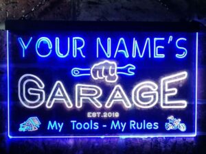 Personalized Garage Neon Sign 1
