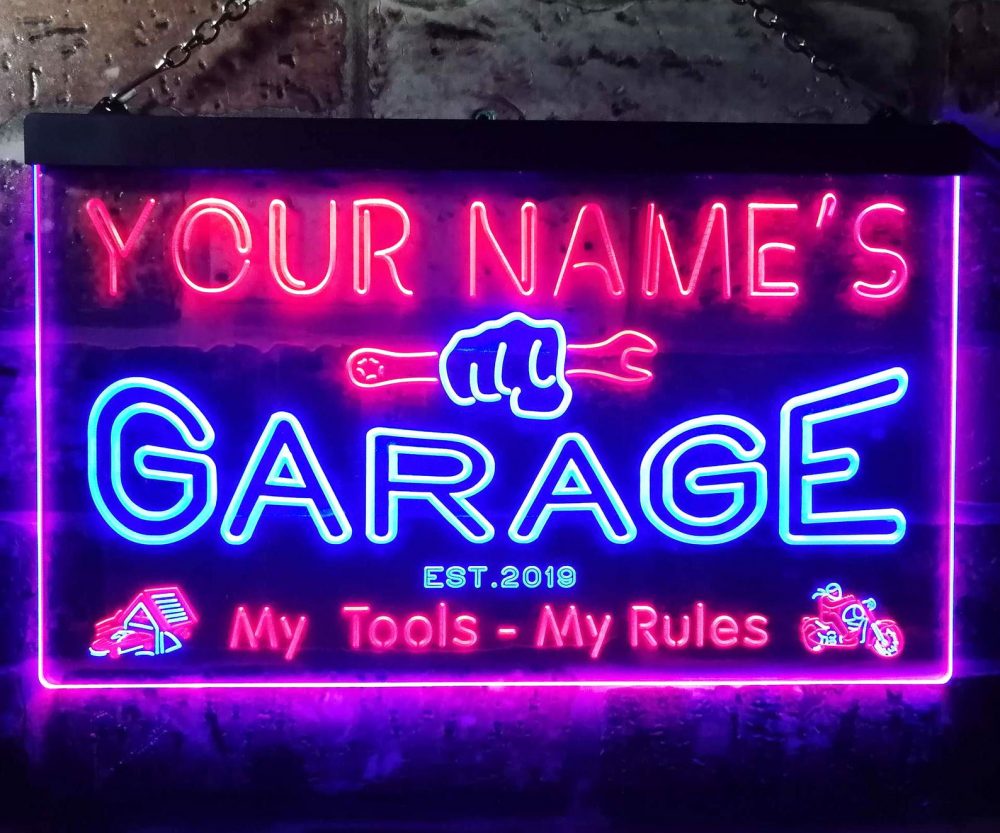 Personalized Garage Neon Sign