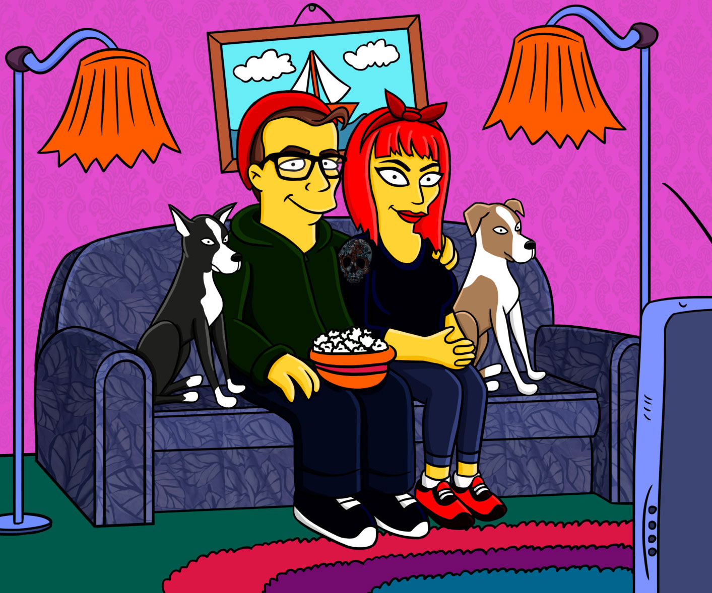 Personalized Simpsons Family Portrait 1