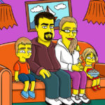 Personalized Simpsons Family Portrait