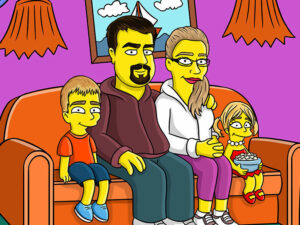 Personalized Simpsons Family Portrait | Million Dollar Gift Ideas