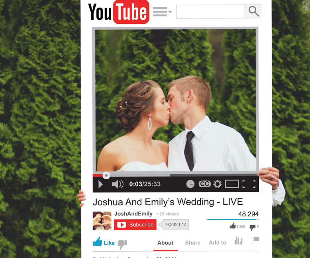 Personalized YouTube Photo Prop
